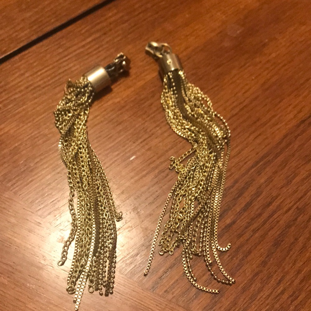 Gold plated tassels